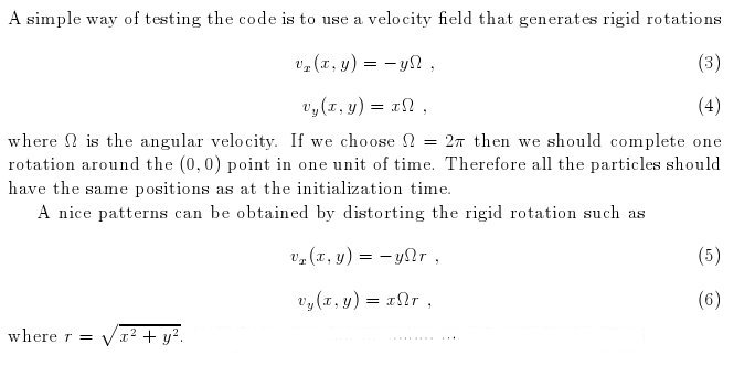 Rotational Velocity Field